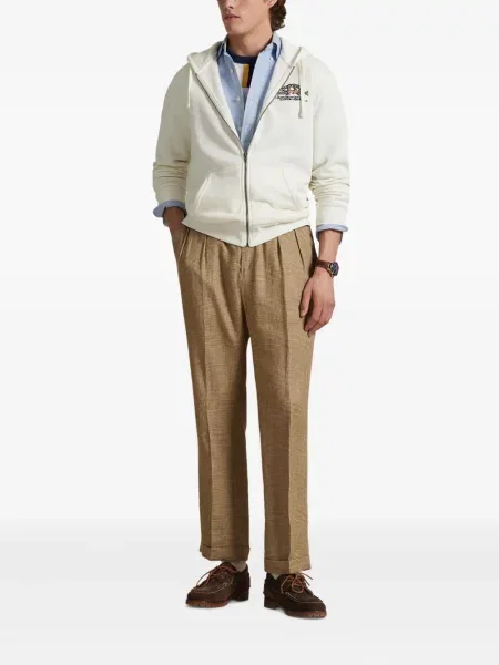 Μικρός κασκέτο Polo Ralph Lauren με χαμηλή μέση υφαίνω διαγωνίως πράσινο