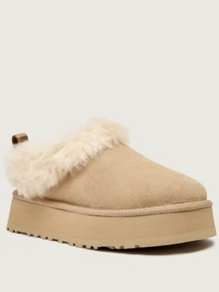 UGG Hótaposó W TAZZELLE | hasított bőr | shearling bézs