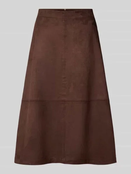 Spódnica midi z imitacji zamszu Milano Italy