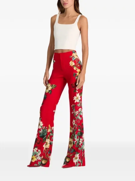 Pantaloni Alice + Olivia roșu