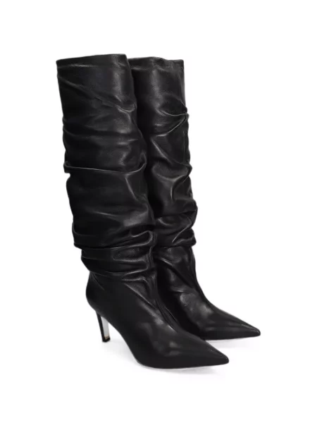 Botine The Seller cu volane negru