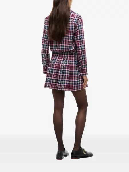 Rochie mini Tommy Hilfiger în carouri cu imagine albastru