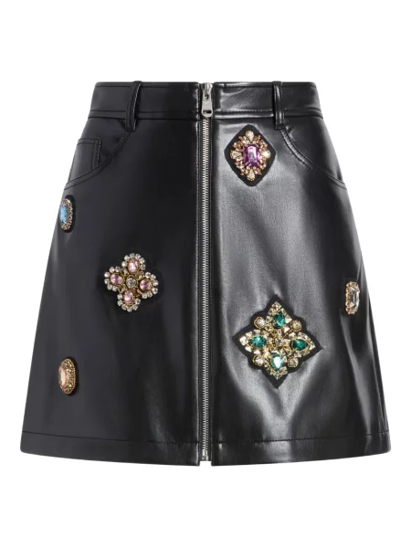 Spódnica Cinq A Sept z łatami czarna