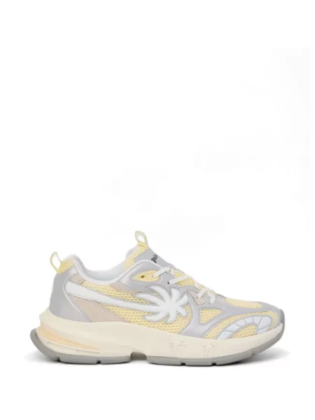 Sneakerși Palm Angels cu șireturi din dantelă galben