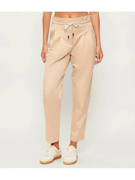 Marc Cain Pantaloni chino FAQUS | high waist bej