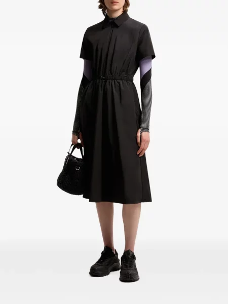Húzózsinór midi ruha Moncler fekete