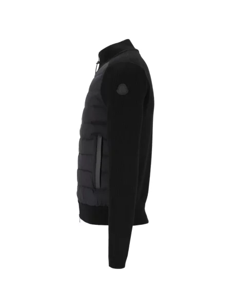 Matlasat cardigan Moncler negru