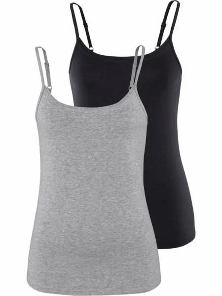 VIVANCE Top siva črna