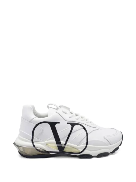 Sneakerși Valentino Garavani din piele cu autograf alb