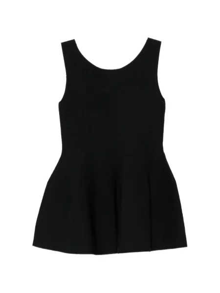 Top Less tricotate negru