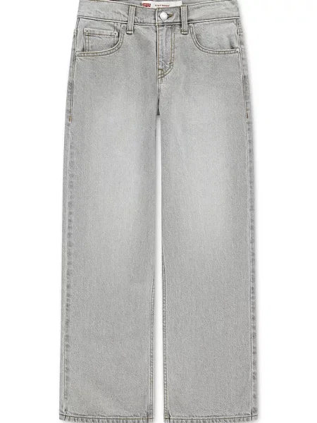 Levi's дънки свободни за деца BAGGY JEANS сиво