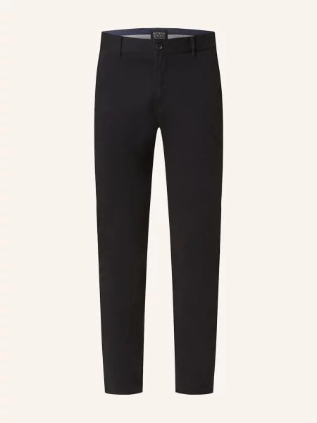 Scotch & Soda Chinosy Core Super Slim Fit schwarz czarne