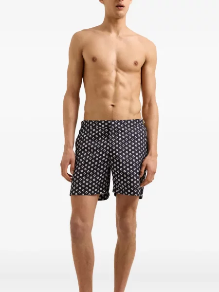 Slip de baie Orlebar Brown cu imagine cu imprimeu geometric albastru