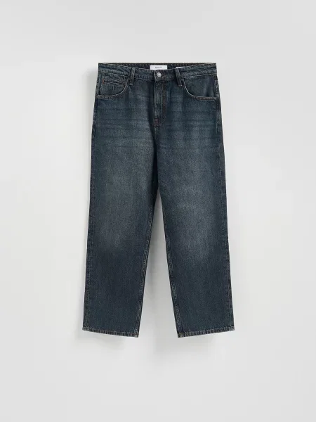 Reserved Джинси relaxed straight indigo jeans 