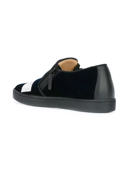 Chiloți Giuseppe Zanotti de catifea slip-on negru