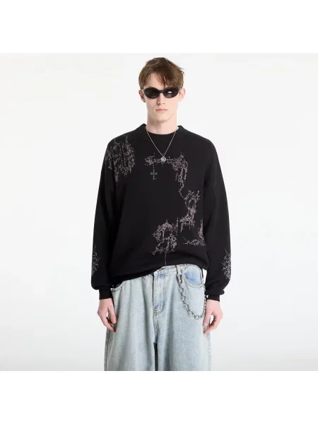 Svetr Wasted Paris M Stronghold Black XL černý