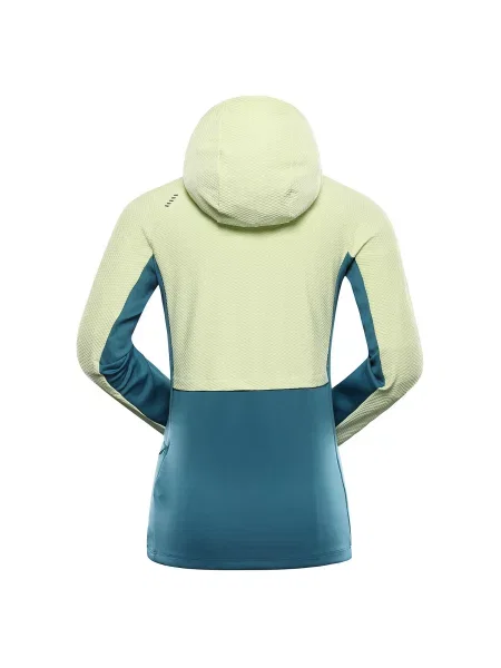 Bluza sportowa szybkoschnąca z kapturem Alpine Pro Feza żółta