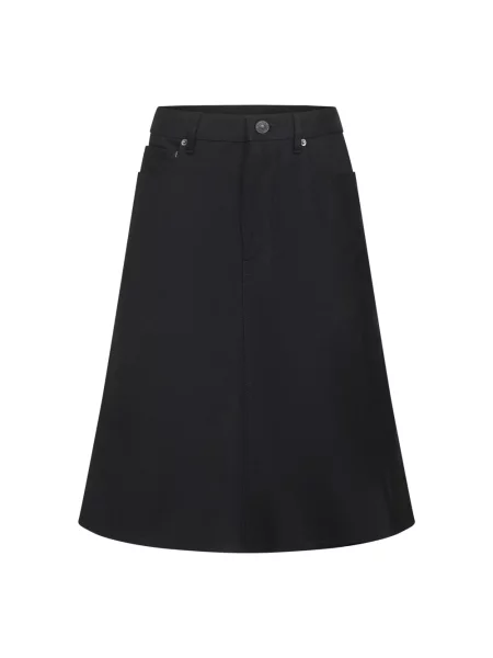 Spódnica midi Balenciaga do kolan czarna