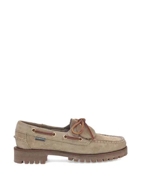 Pantofi Sebago cu șireturi din piele de căprioară