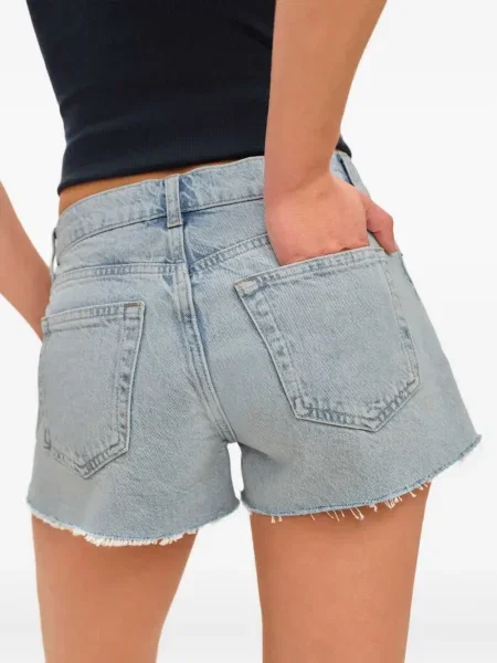 Pantaloni scurți Reformation albastru