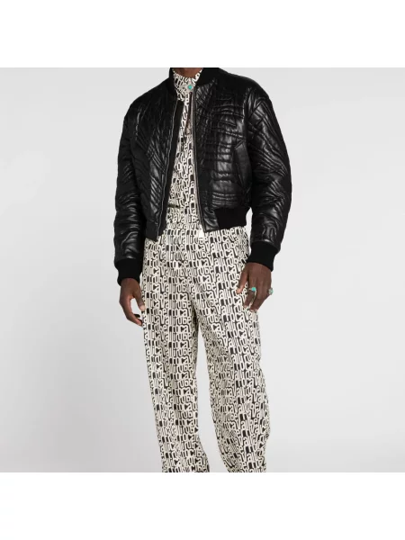 Kurtka skórzana Roberto Cavalli czarna