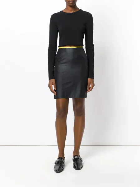 Mini mini sukně Helmut Lang Pre-owned černá