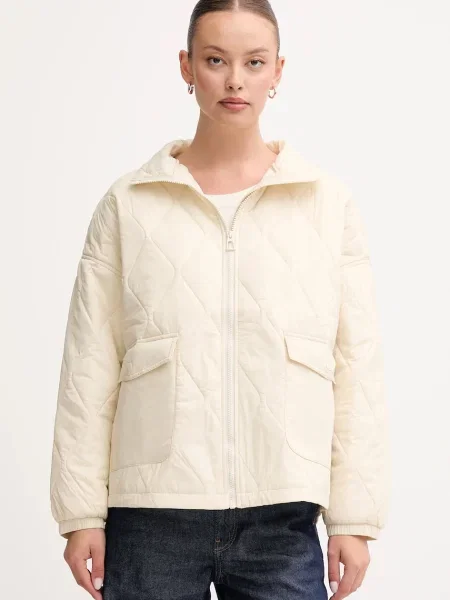 United Colors of Benetton kurtka przejściowa oversize beżowy