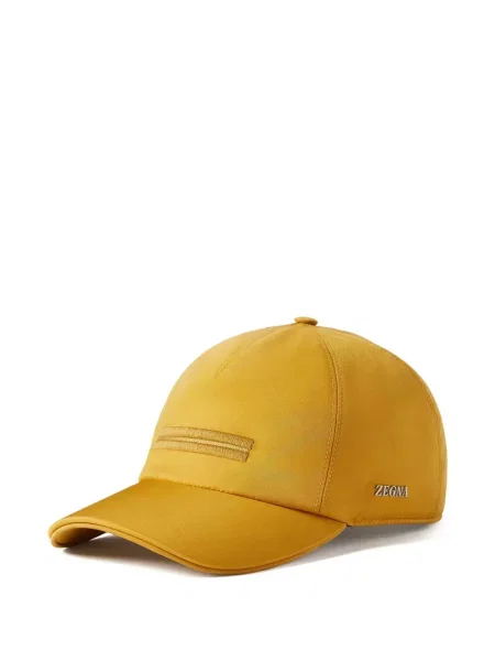 Șapcă Zegna din microfibră galben