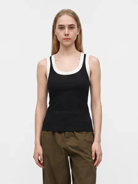 TOPSHOP Top RAJA negru alb