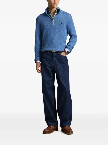 Șosete Polo Ralph Lauren cu broderie în carouri de flanelă verde