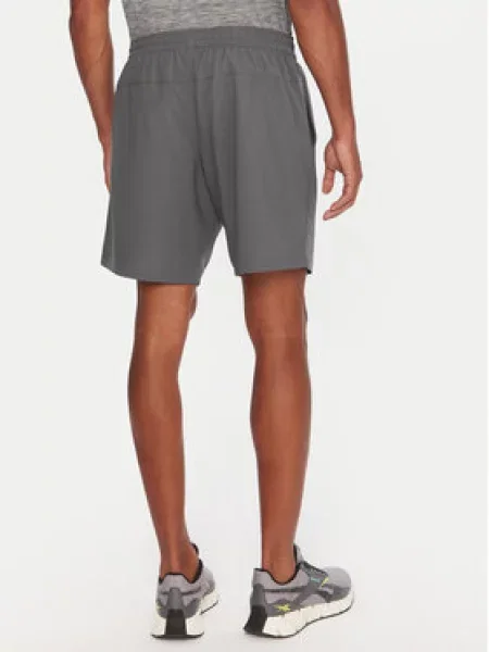Reebok Športne kratke hlače siva