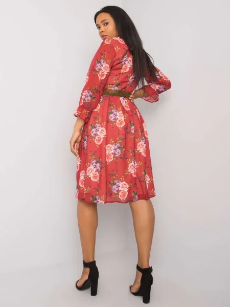 Obleka obleka Fashionhunters bordo