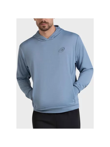 Bluza z kapturem Bullpadel Elian stalowy S niebieski