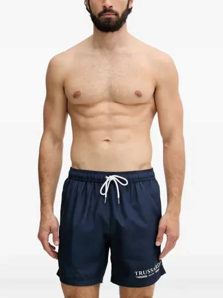 Slip de baie Trussardi cu imagine cu cordon albastru