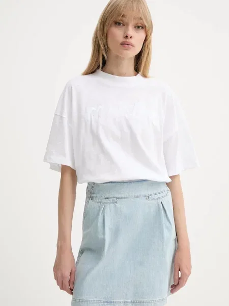 MUNTHE t-shirt UDELLO biały