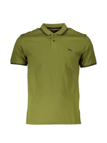 Tricou polo Harmont & Blaine cu autograf verde