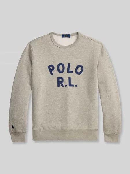 Bluza o kroju regular fit z mieszanki bawełny Polo Ralph Lauren szara