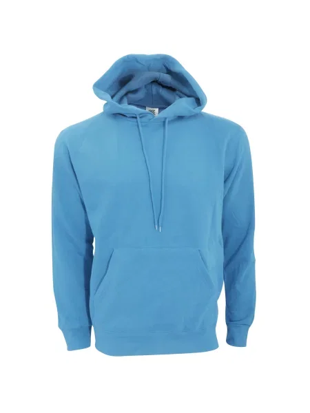 Gładka Bluza Sportowa Przez Głowę Kaptur niebieska