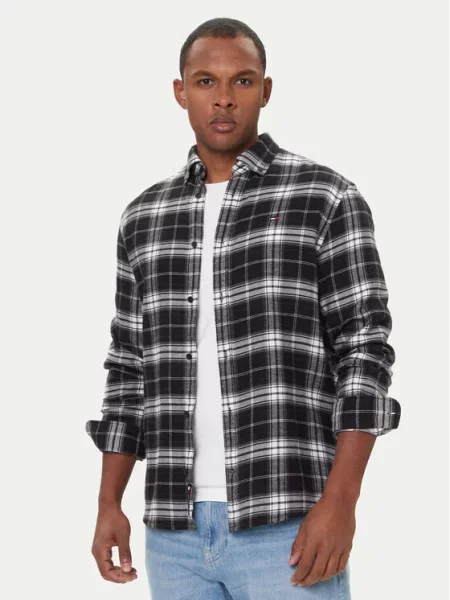 Tommy Jeans Srajca črna