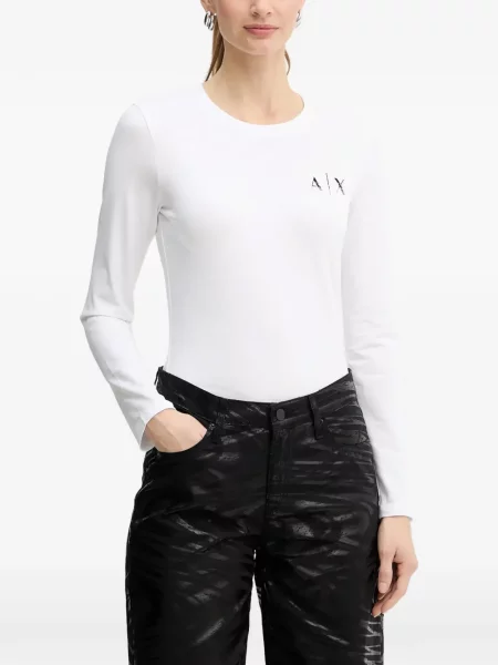 Tricou Armani Exchange cu imagine alb