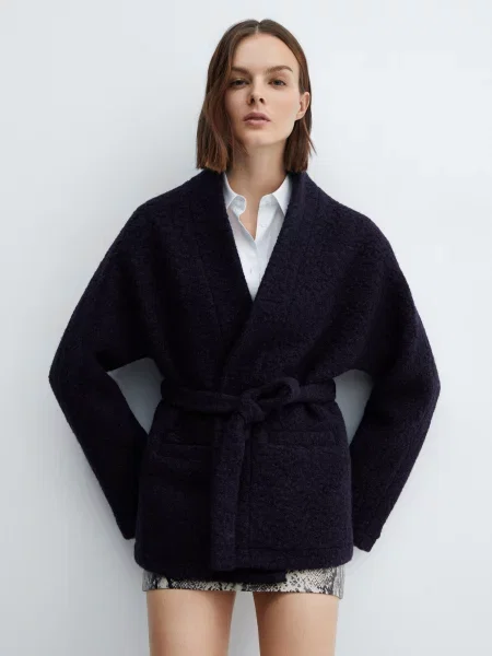 Кардиган MANGO Justin темно-синій синій