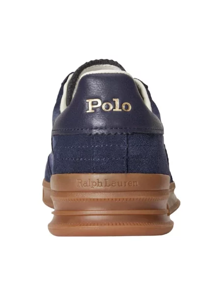 Sneakersy Polo Ralph Lauren skórzane niebieskie