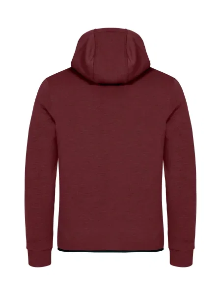 Clique Hayden kurtka z kapturem w miękkim materiale air-layer – Burgundy czerwona