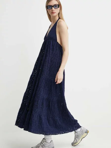 Desigual rochie TORONTO marin maxi evazati albastru