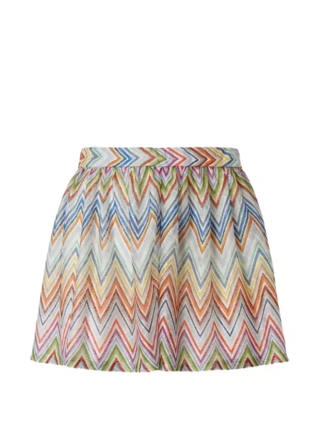 Fustă Missoni tricotate alb