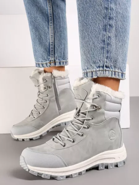 Botine deschis gri