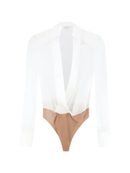 Lung body Elisabetta Franchi plic alb