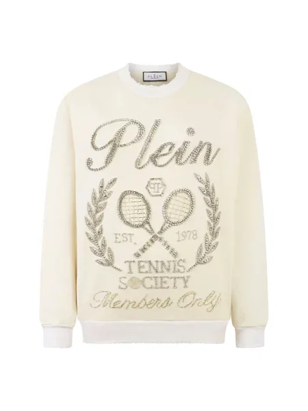 Bluza Philipp Plein do tenisa beżowa