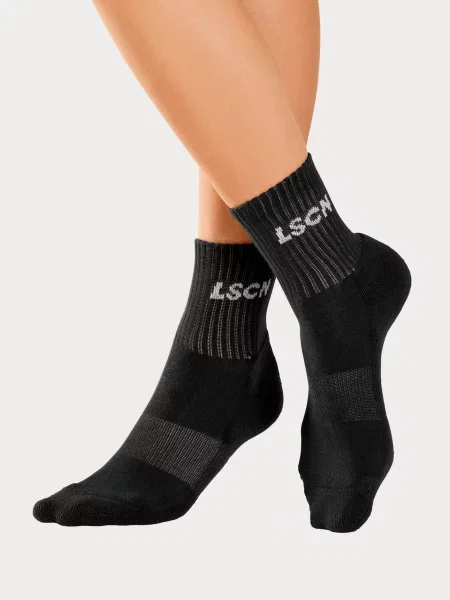 LSCN by LASCANA Kojinės raudona / juoda balta