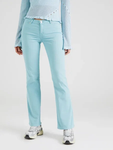 Monki Pantaloni Honolulu turcoaz